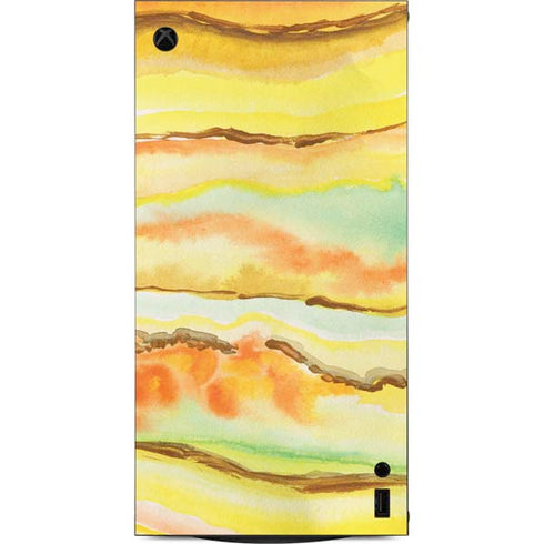 Tuscan Sun Watercolor Geode XBox Series X Digital Edition Console Skin